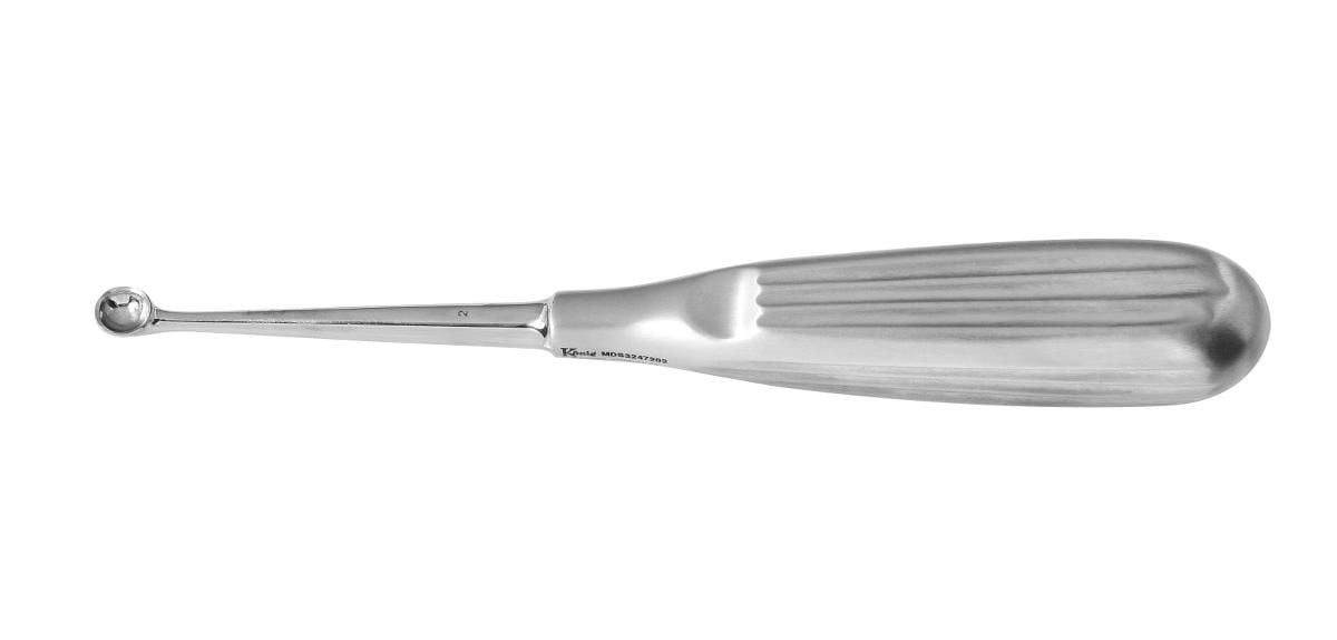 Medline Konig Bruns Bone Curettes, Straight, Figure 2, 6-3/4 in. - MDS3247202