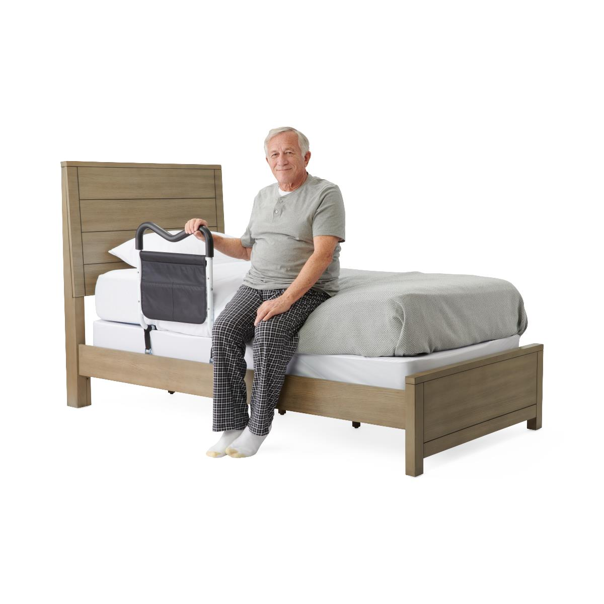 Medline Bed Assist Bar with Storage Pocket