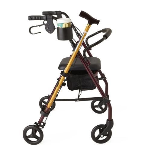 Image 4 of Medline Walker Cup and Cane Holder