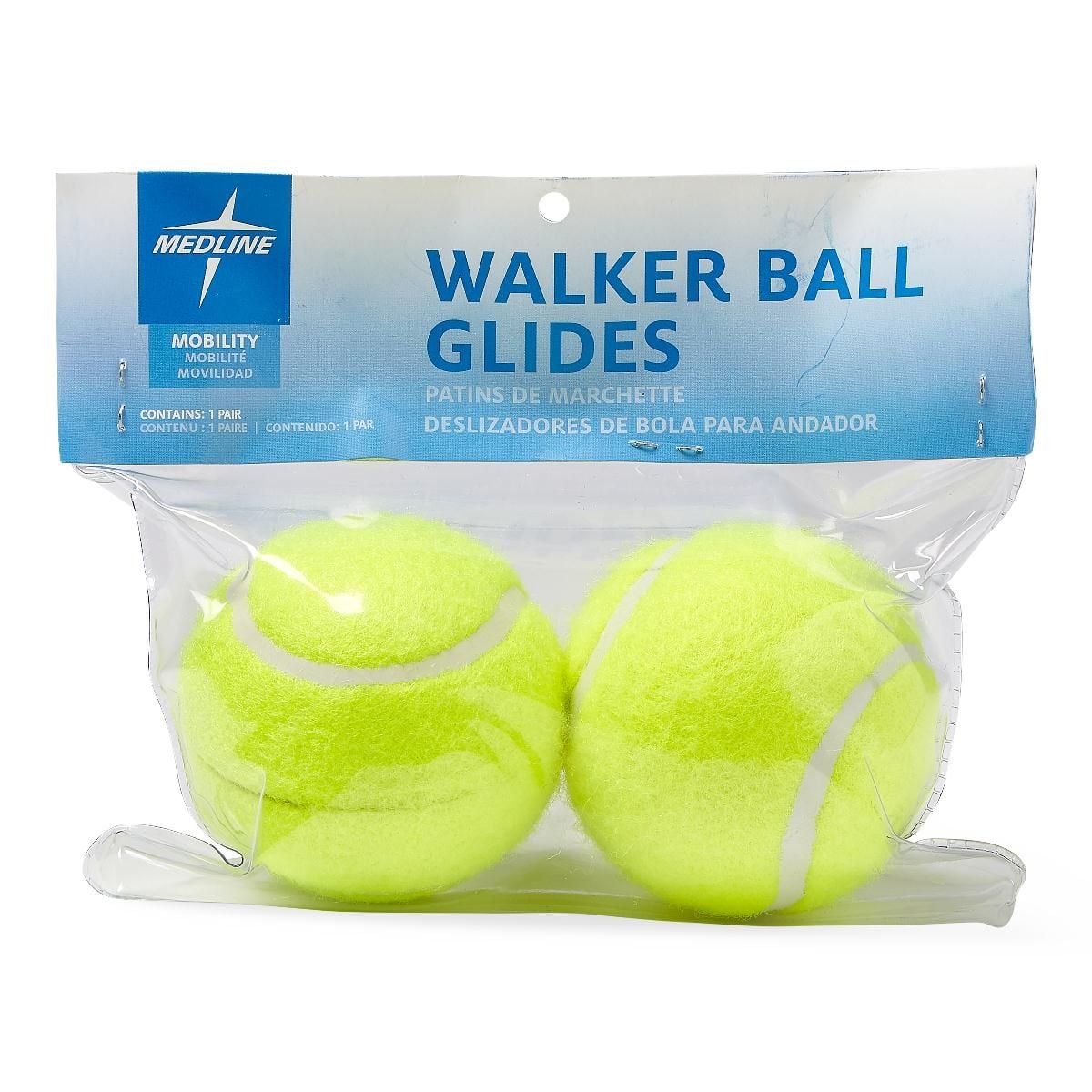 Medline Walker Tennis Ball Glides, 2-1/2 in. - MDSWBALL