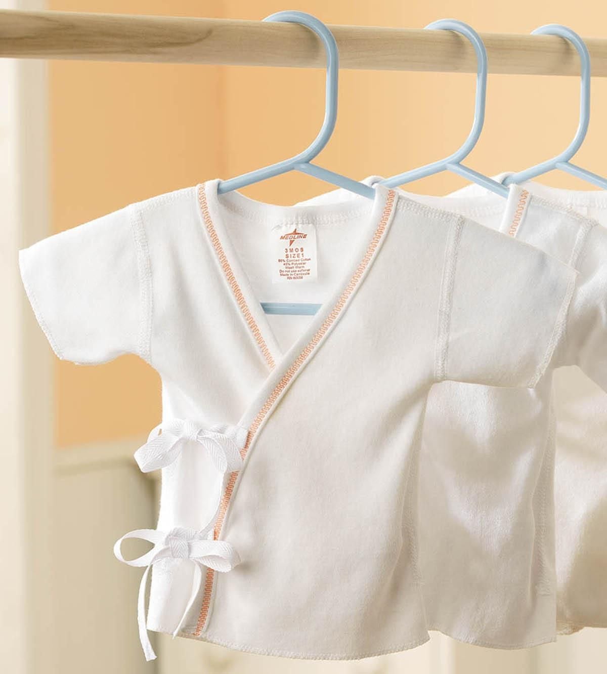 Medline Tie-Side Infant Shirts
