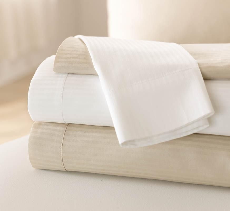 Medline Feels Like Home Premium Reverse Sateen Sheets, Contour &slash; Flat