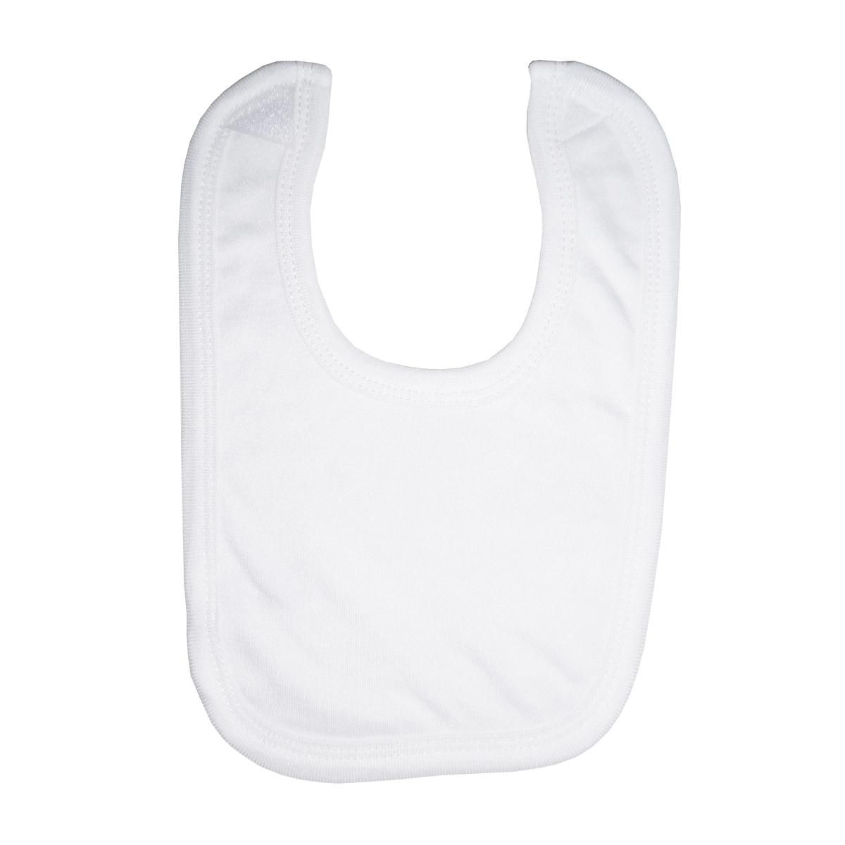 Medline Knit Infant Bibs, White - MDTDDR1023