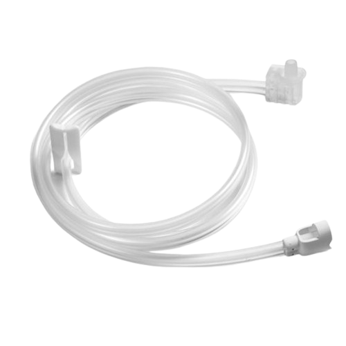 Double lumen tubing with quick connector