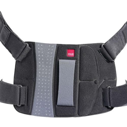 The anterior panel of the Spinomed brace.