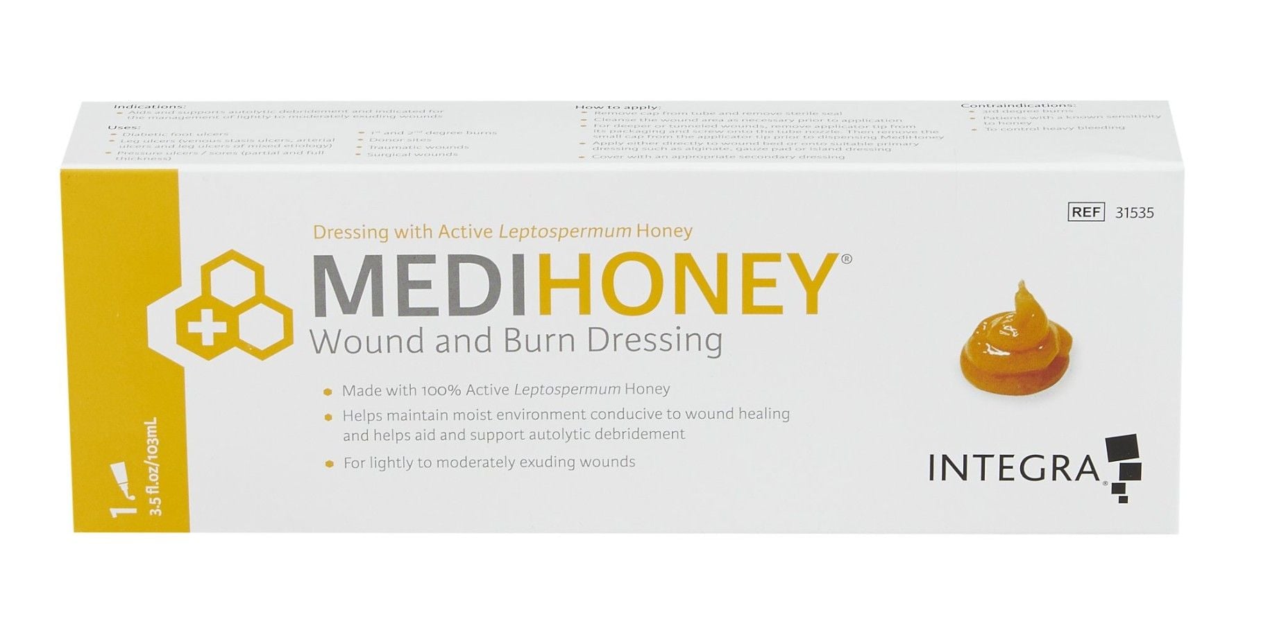 MEDIHONEY 3.5 oz Wound and Burn Dressing Paste - 31535 | Vitality Medical