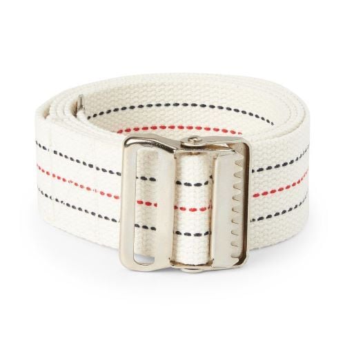 60 Inch, Metal Buckle - Red, White and Blue Stripes