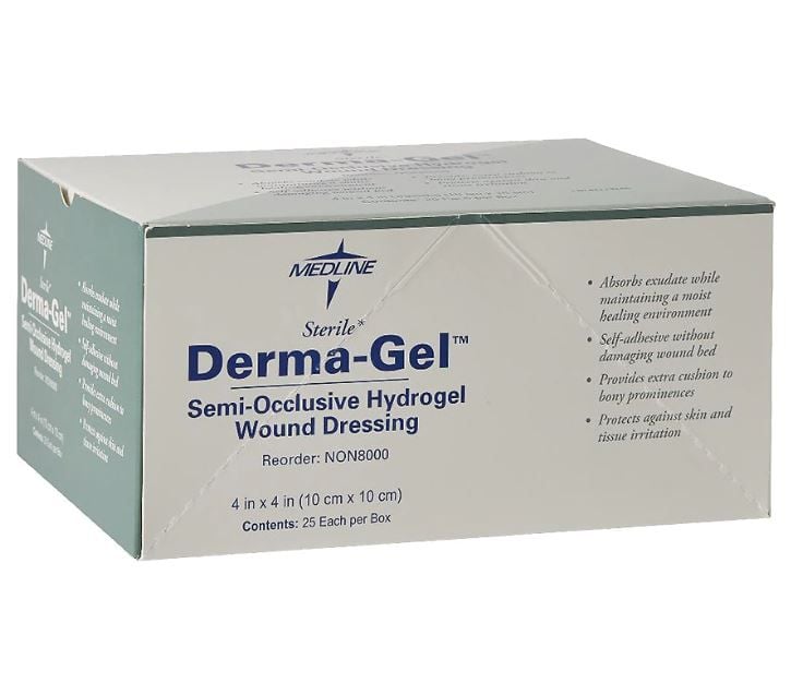 Image 2 of Medline DermaGel Hydrogel Sheets, Latex Free