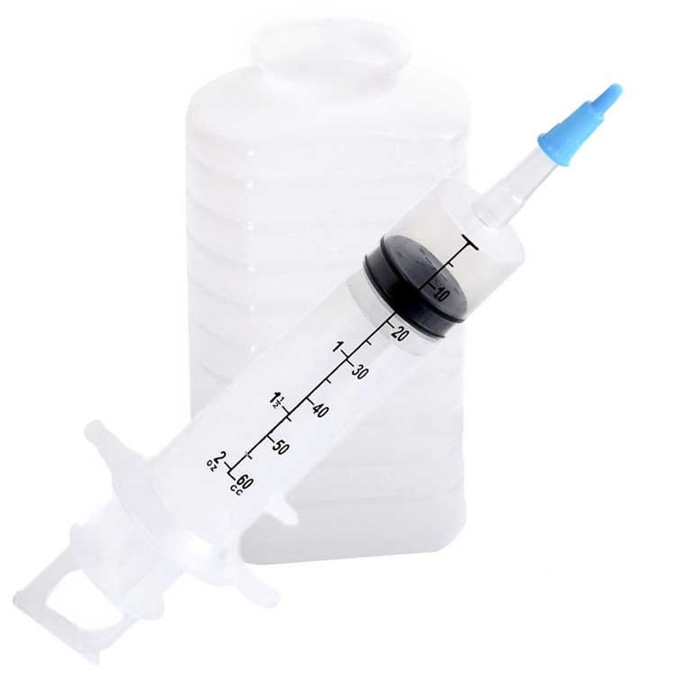 60 mL Piston Syringe with IV Pole Bag