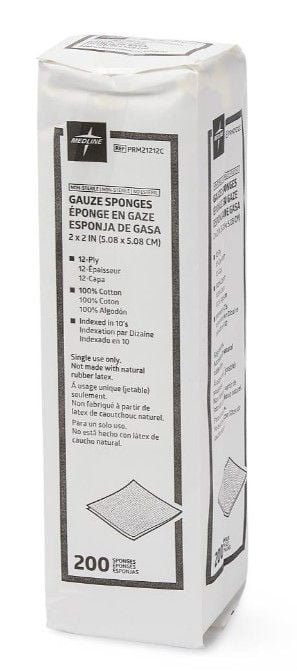 Medline Woven Gauze Sponges, Non-Sterile - Several Sizes