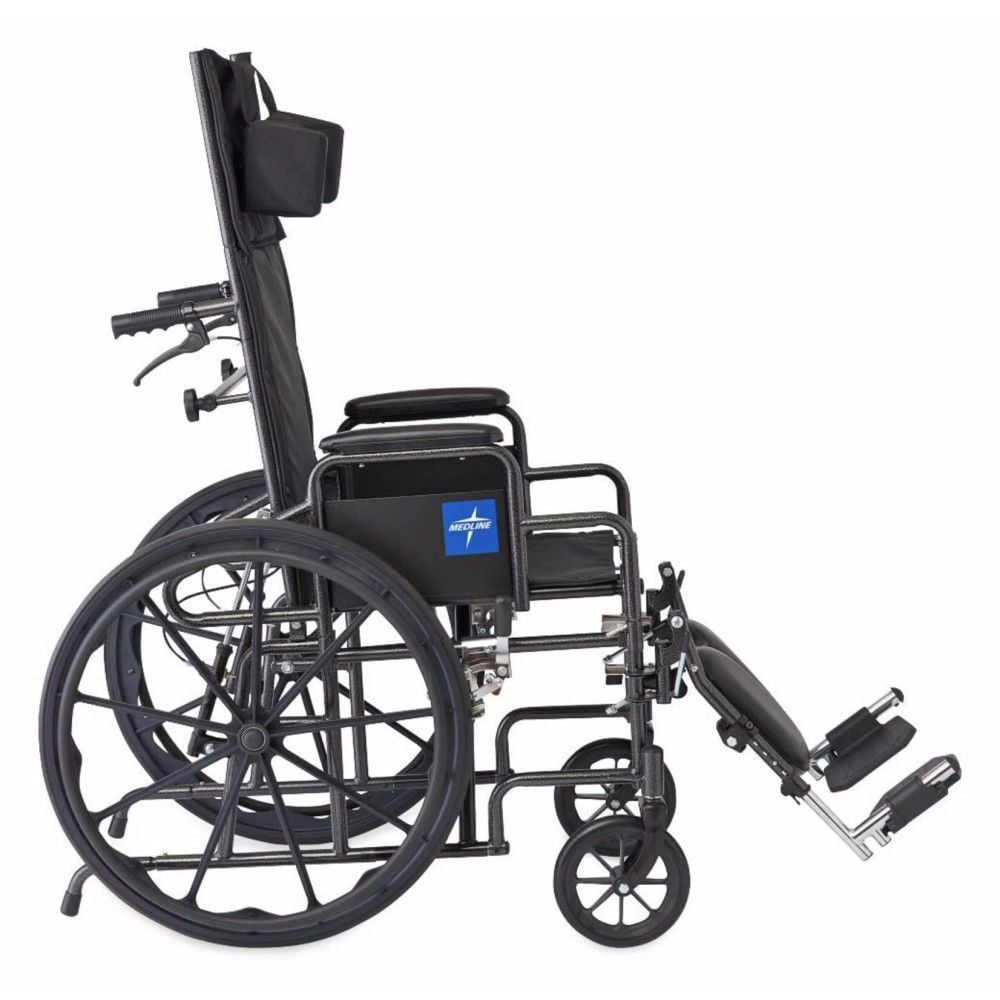 Side view of the Medline Guardian Wheelchair.