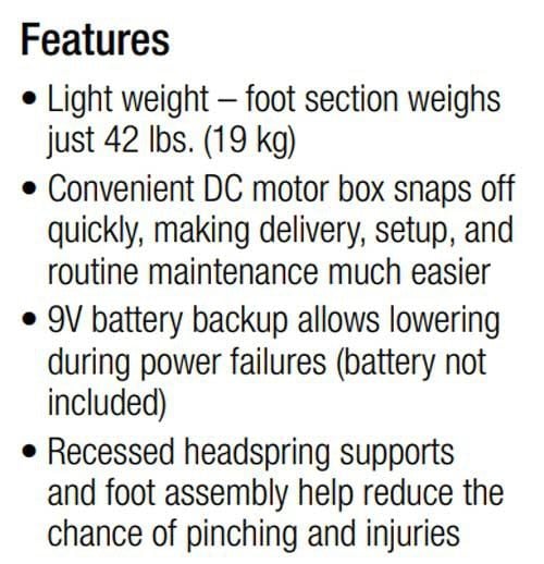 Image 4 of Medline Semi-Electric Basic Homecare Hospital Bed - MDR107002E