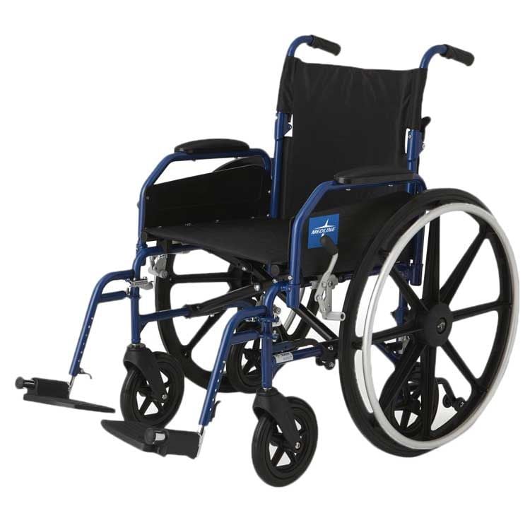 Medline Hybrid 2 Wheelchair + Transport Chair with Removable Desk