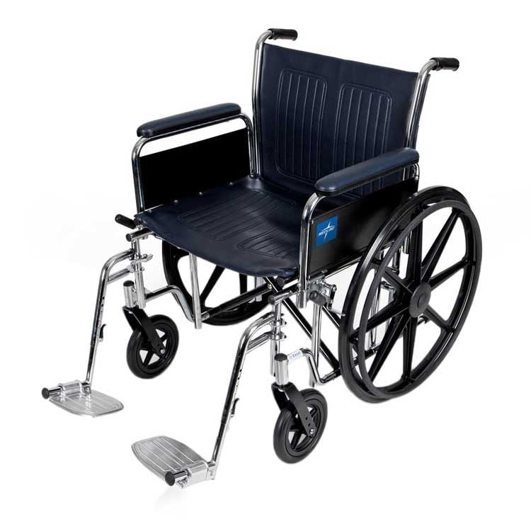 Medline Extra-Wide Wheelchair - MDS806700, MDS806700FLA, MDS806750