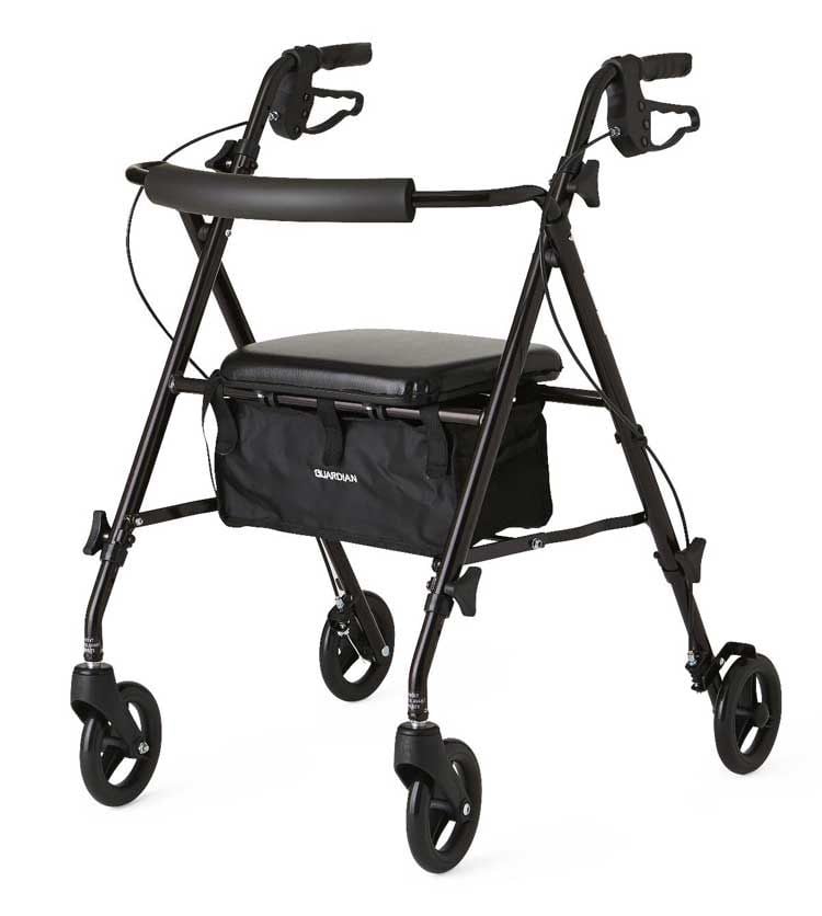 Medline UltraLight Freedom Rollators - MDS86825SL, Blue, Black