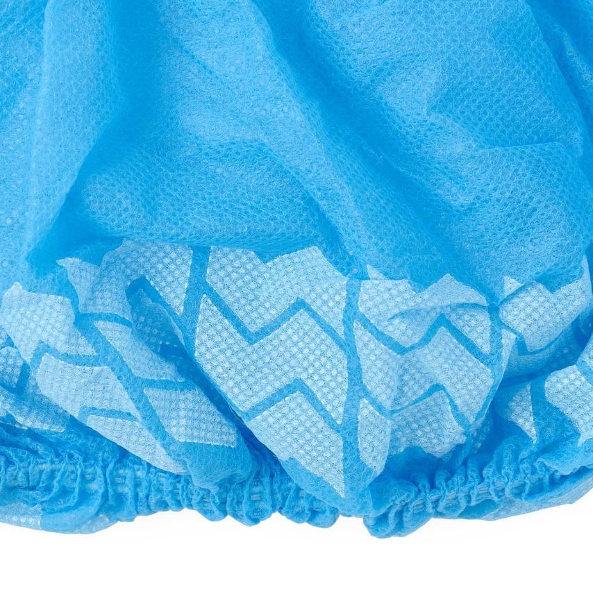 Close-up of the shoe covers.