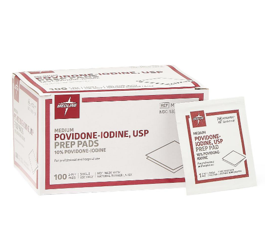 Medline Povidone-Iodine Prep Pads