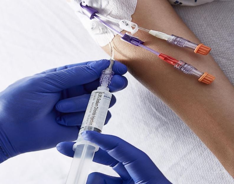 Saline With IV Flush Syringe