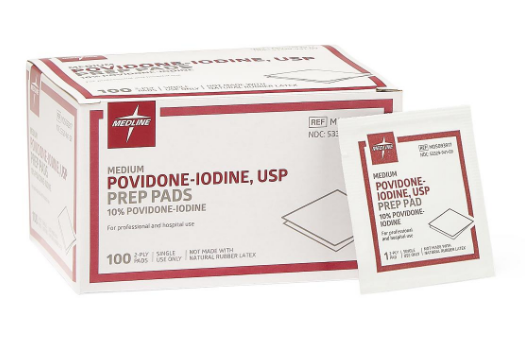 Povidone-Iodine Prep Pads