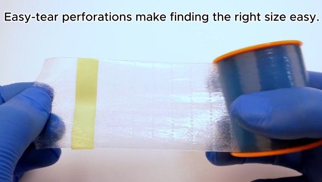 Easy to tear perforations