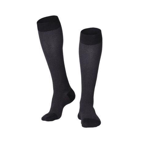 Herringbone Pattern Closed Toe 20-30 mmHg Compression Socks