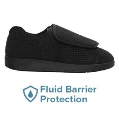 Shoe features fluid protection
