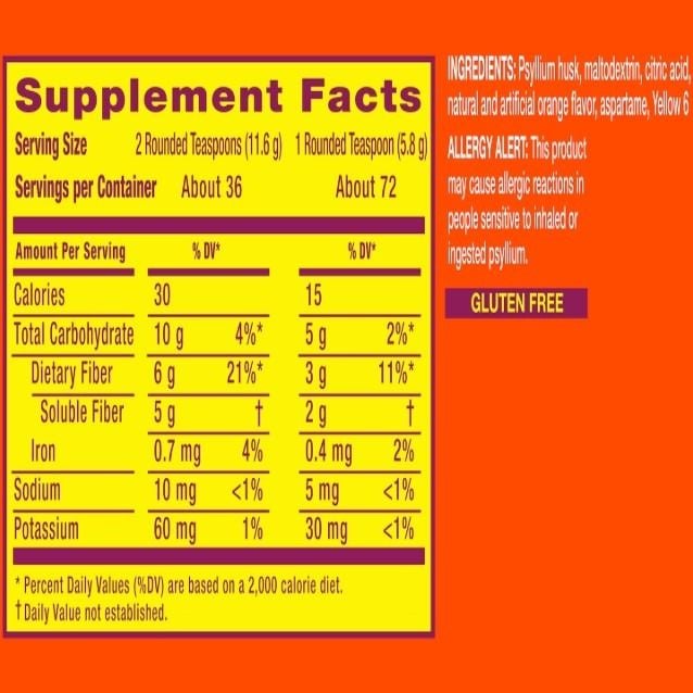 Supplement facts