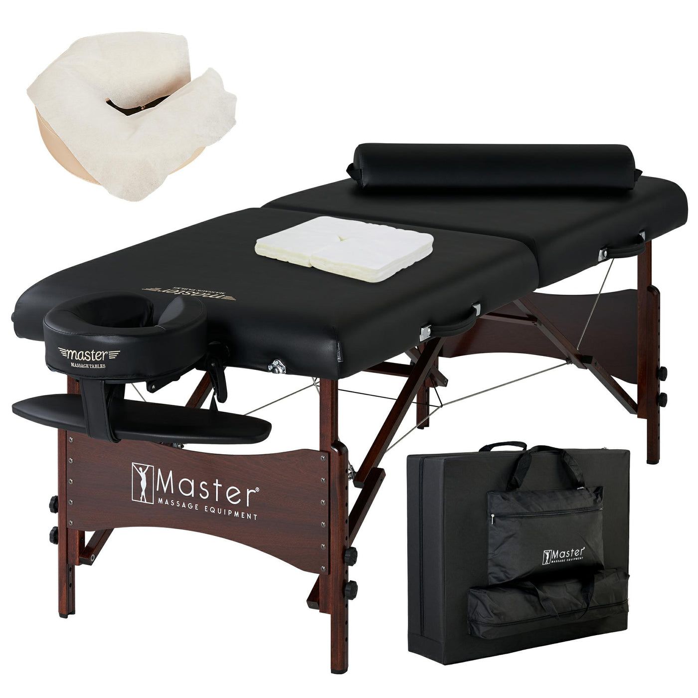 Master Roma II Portable Massage Table Deluxe Bundle