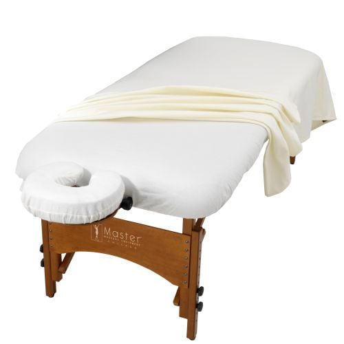 Image 1 of 3-Piece Flannel Sheet Set for Massage Table