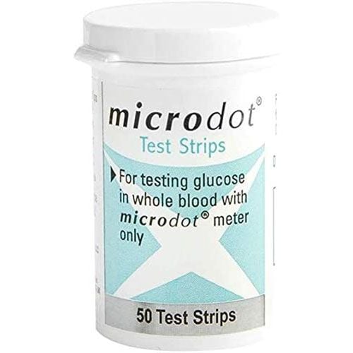 Microdot Blood Glucose Test Strips Box of 50 - BGS150