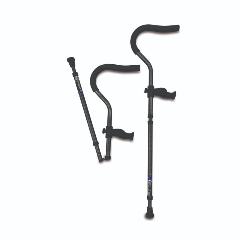 Folded crutch