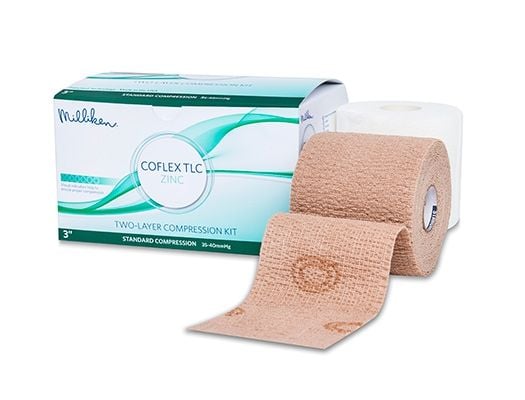 Image 2 of CoFlex TLC Zinc Two-Layer Kit - Standard, Lite Compression Unna Boot Wraps