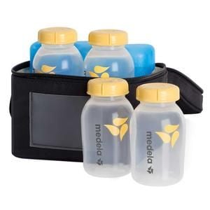 Medela Breastmilk Cooler Set - Bag and Bottle Pack for Transportation and Storage