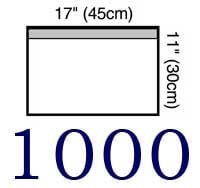 17 x 11 Inch, Small Towel Drape with Adhesive Strip