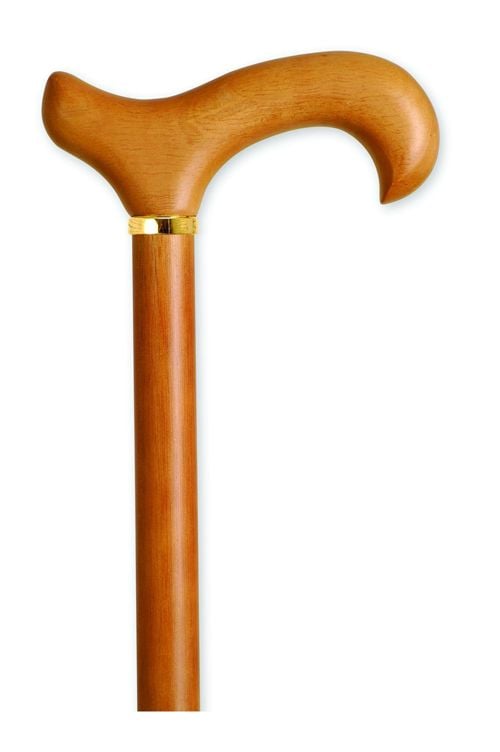 Image 1 of Mountain Properties Men's Derby Handle Natural Wood Cane