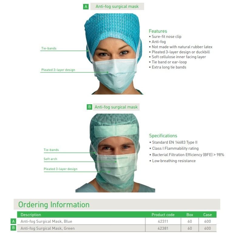 Anti-fog mask