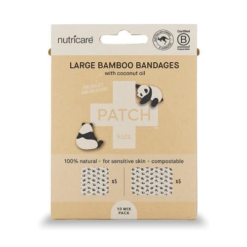 Large coconut oil bamboo bandages