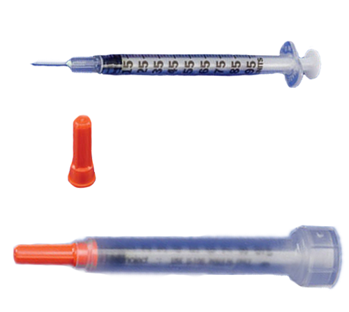 Monoject Insulin Syringe with Needle - Rigid Pack
