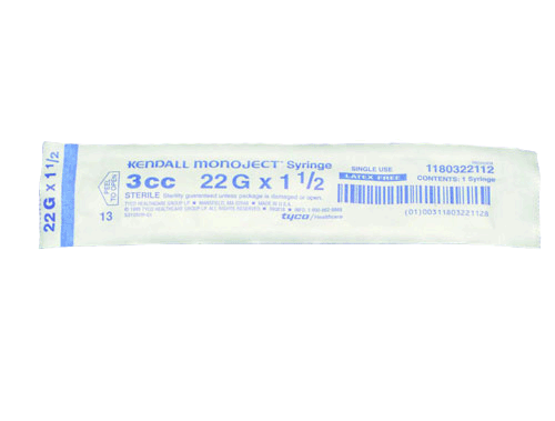 Image 5 of 3 mL Syringes with Needle by Monoject