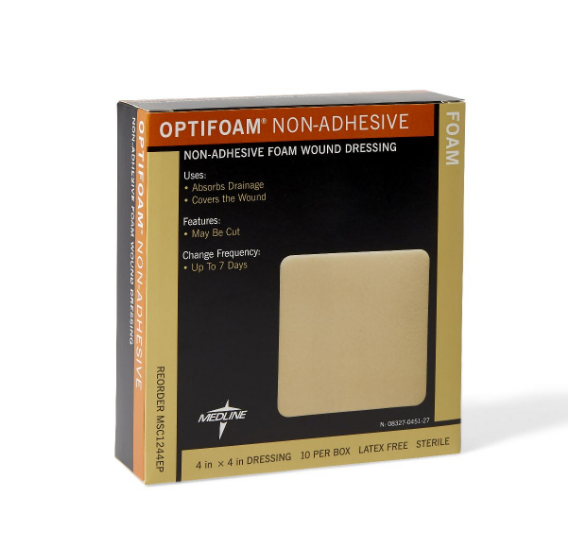 Medline Optifoam Non-Adhesive Foam Wound Dressings | Vitality Medical Medline Optifoam Non-Adhesive Foam Wound Dressings | Vitality Medical