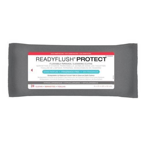 Image 4 of ReadyFlush PROTECT Flushable Personal Cleansing Cloths with Dimethicone