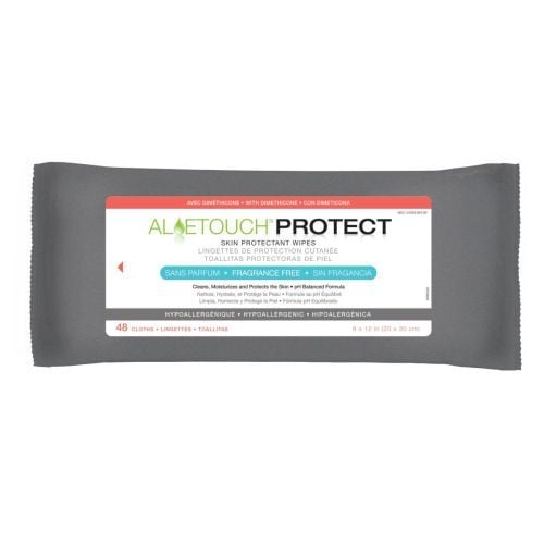 MATRIX ボディケアパッド メッシュバッグ付き Aloetouch PROTECT Dimethicone Skin Protectant Wipes - Medline
