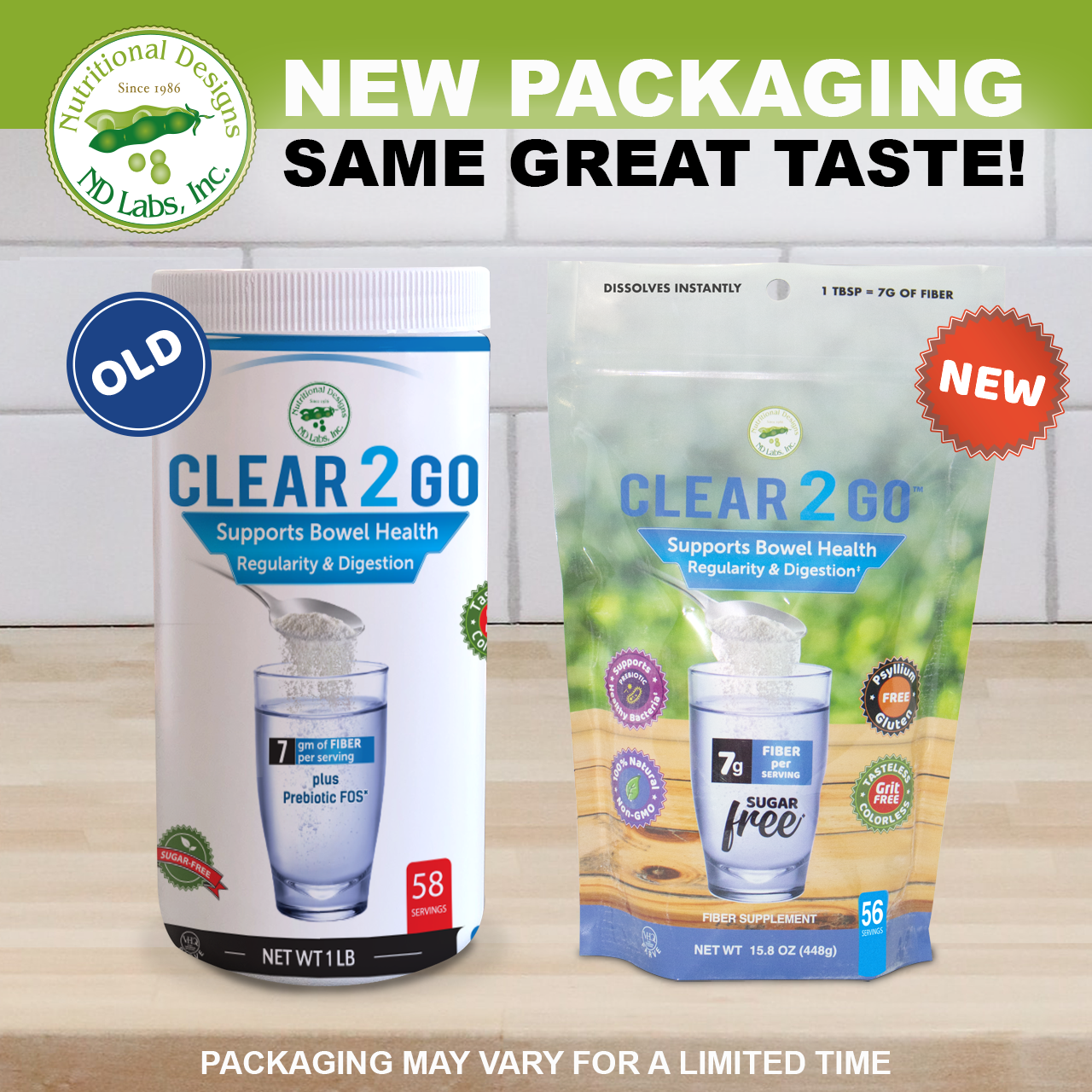Image 2 of ND Labs CLEAR 2 GO Prebiotic Fiber Supplement