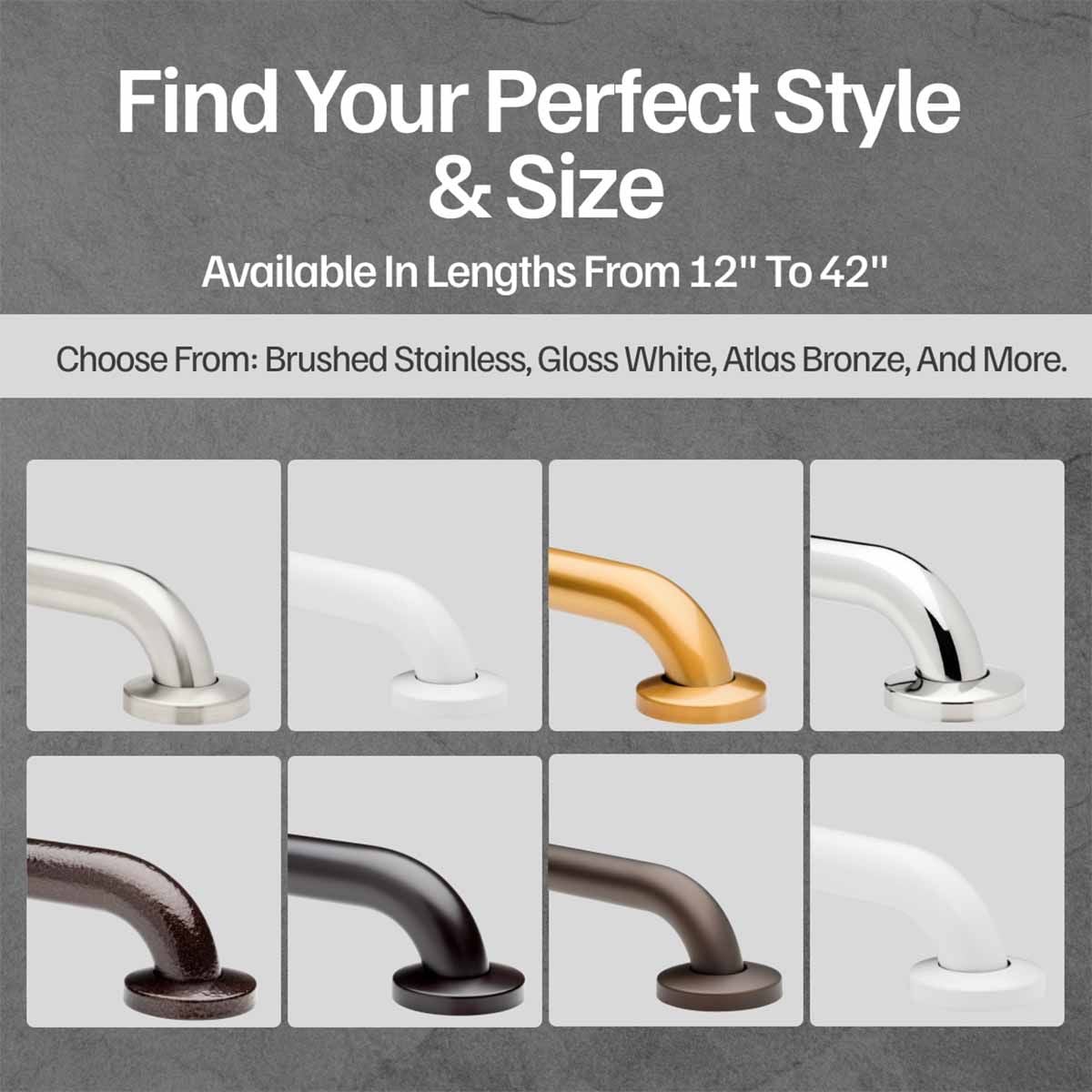 Image 8 of No Drilling Required Grab Bars - 1-1/2"
