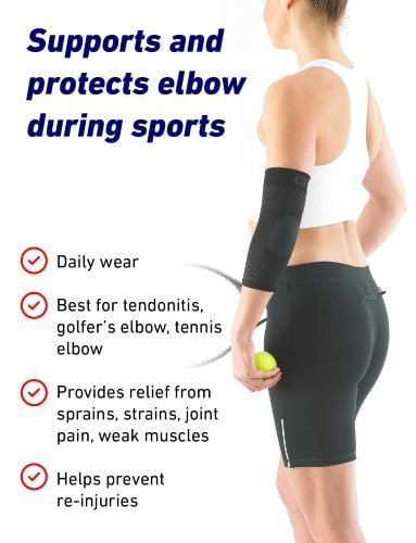 Supports and Protects Elbow