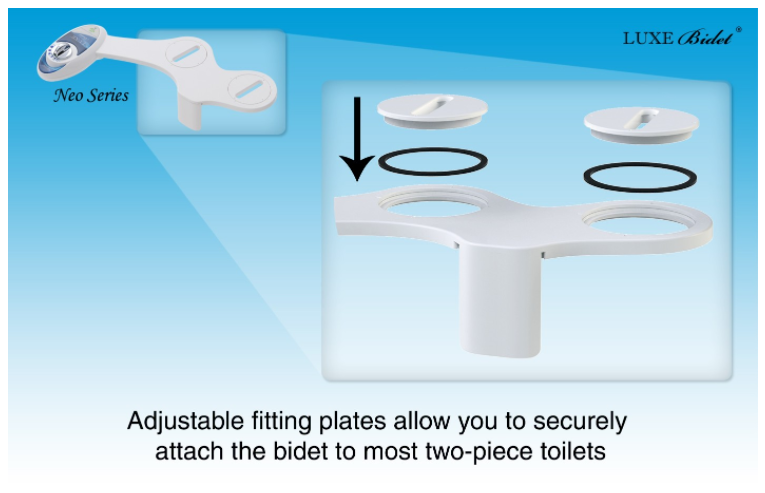 Image 9 of Luxe Neo 180 Self-Cleaning Dual Nozzle Non-Electric Bidet
