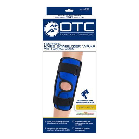 Image 2 of OTC Neoprene Knee Stabilizer Wrap with Spiral Stays