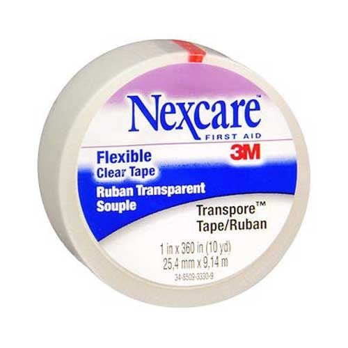 3M Nexcare Transpore Clear Tape 527P1, 1 Inch x 10 Yards