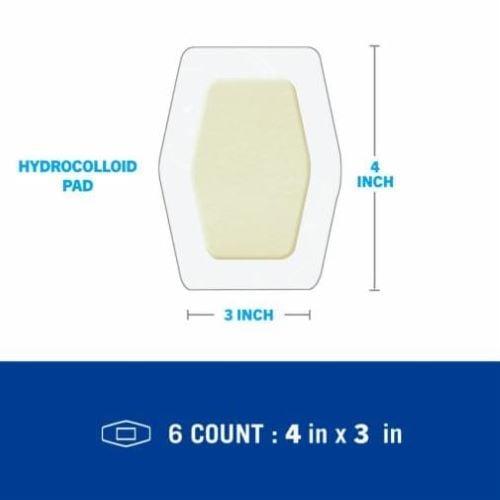 Image 3 of Nexcare Advanced Healing Waterproof Hydrocolloid Pads