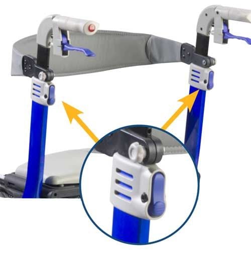 Drive Medical Nitro DLX Euro Style Walker Rollator | RTL10266CH-HS
